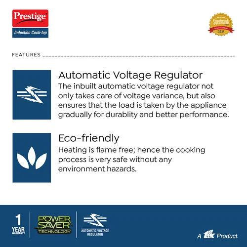 Prestige Express Induction Cooktop 1200 Watt | Electric Induction Stove | Fast Cooking | Energy Saving - Image 5